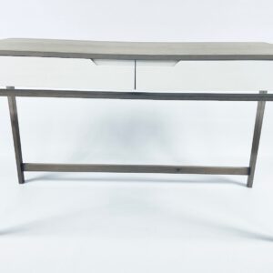 Dressing table in grey American ash and white Duco