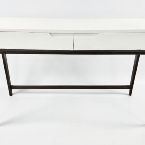 Dressing table white Duco and mahogany stained American Oak