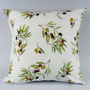 Hand Painted Scatter Cushion (Olive Branch)