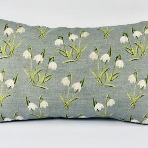 Hand Painted Scatter Cushion (Snow Drops)