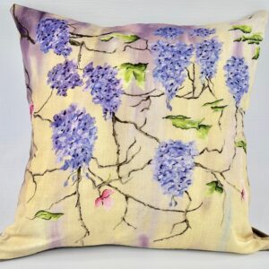 Embroidered Scatter Cushion (Wisteria)